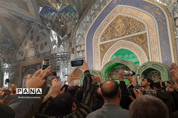مراسم وداع با هشت شهید مدافع حرم