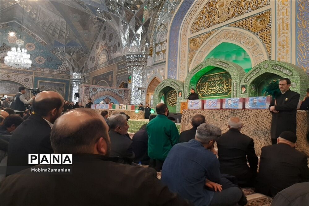 مراسم وداع با هشت شهید مدافع حرم