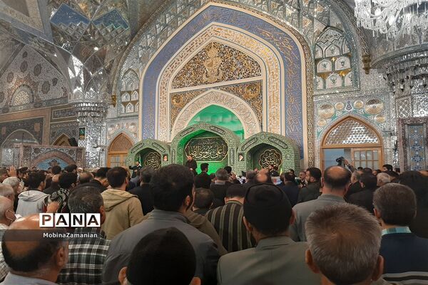 مراسم وداع با هشت شهید مدافع حرم