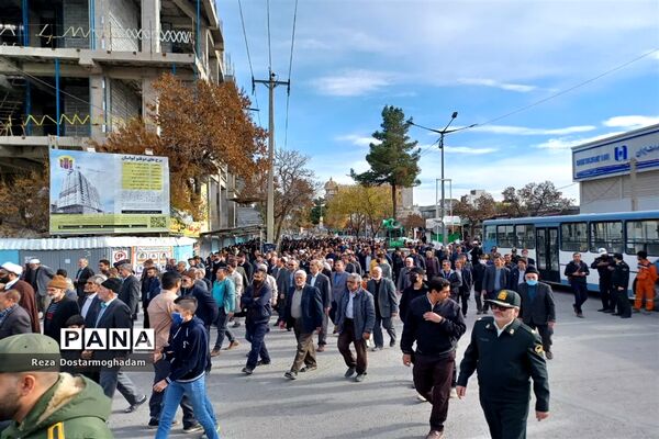 راهپیمایی ضد صهیونیستی مردم شهرستان شیروان در حمایت از مردم غزه و محکوم کردن جنایات رژیم جعلی اسرائیل
