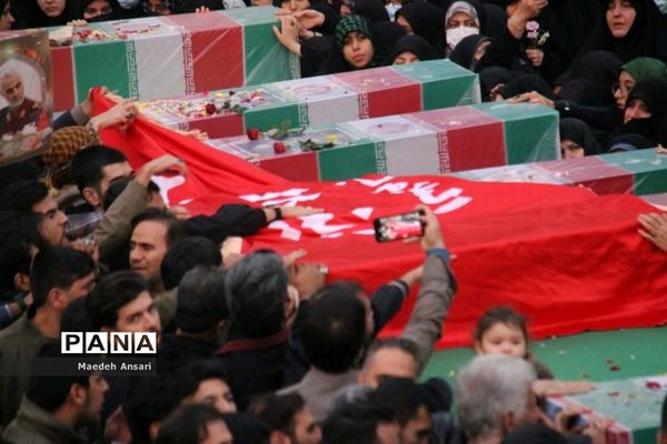 مراسم وداع با شهدای تازه تفحص شده مدافع حرم