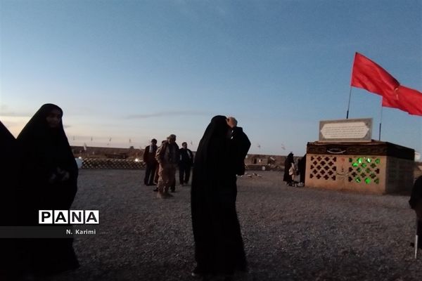 حضور دانش‌آموزان دبیرستان میعاد قم در اردوی راهیان‌نور