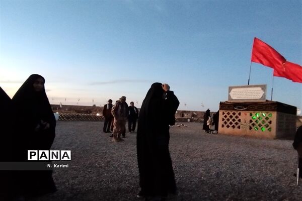 حضور دانش‌آموزان دبیرستان میعاد قم در اردوی راهیان‌نور