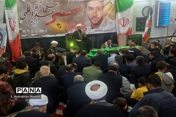 مراسم تشییع پیکر شهید «آقاعبداللهی» در شهر کهک قم