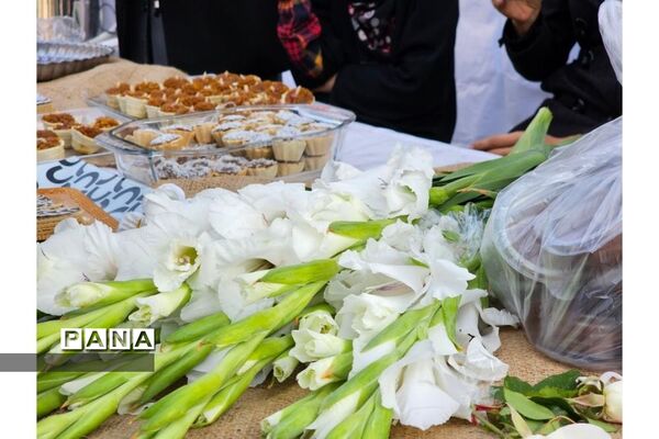 مراسم بدرقه  پیکرشهید مدافع حرم الیاس چگینی در دبیرستان شاهد کوثر