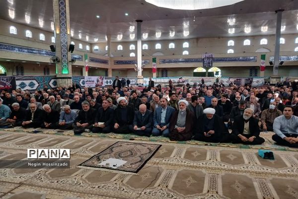 مراسم نماز جمعه اسلامشهر با حضور رئیس مجلس شورای اسلامی