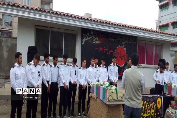 ورود دو شهید گمنام به محمود‌آباد