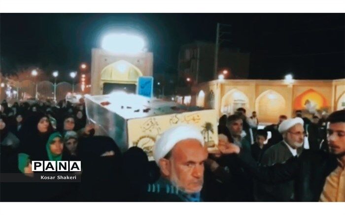 تشیع پیکر پاک شهید هشت سال دفاع مقدس/فیلم