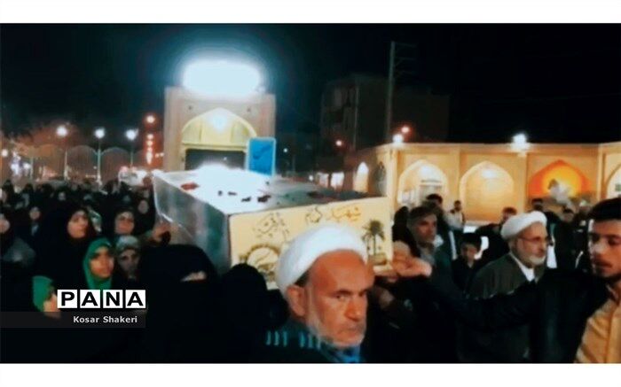 تشیع پیکر پاک شهید هشت سال دفاع مقدس/فیلم