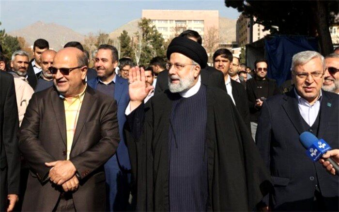 آیت الله رئیسی وارد دانشگاه شهید بهشتی شد
