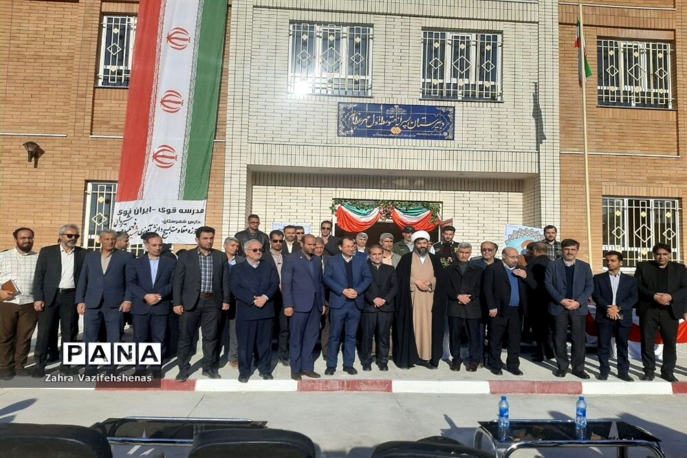 آیین افتتاحیه آموزشگاه ۹ کلاسه مهر عظام ۲ شهرستان شیروان