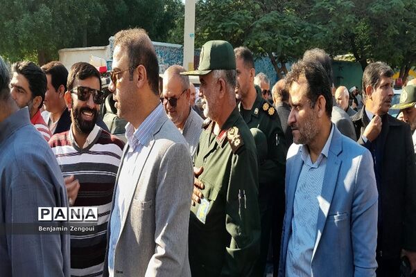 استقبال از پیکر شهدای گمنام در بوشهر