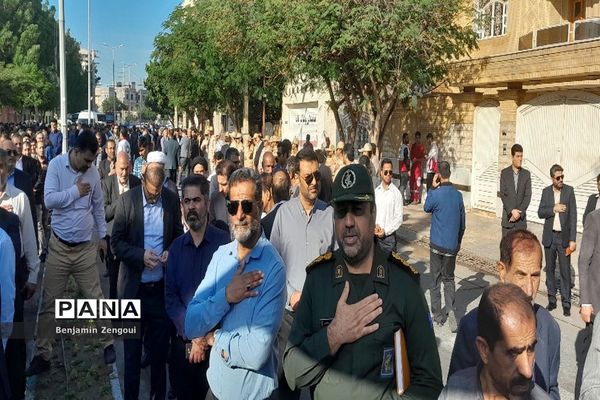 استقبال از پیکر شهدای گمنام در بوشهر