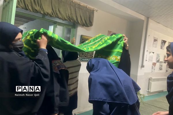 صبحگاه رضوی در آموزشگاه شاهد فردوس