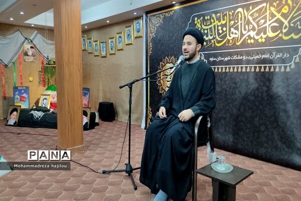 مراسم عزاداری هیات دانش‌آموزی «یاوران مهدی (عج)» شهرستان ساوه