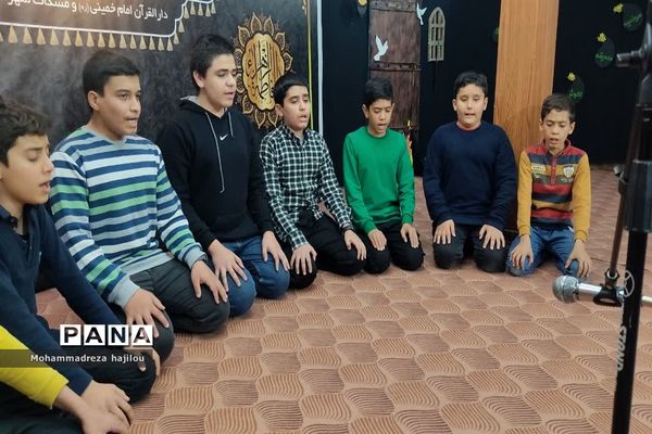 مراسم عزاداری هیات دانش‌آموزی «یاوران مهدی (عج)» شهرستان ساوه