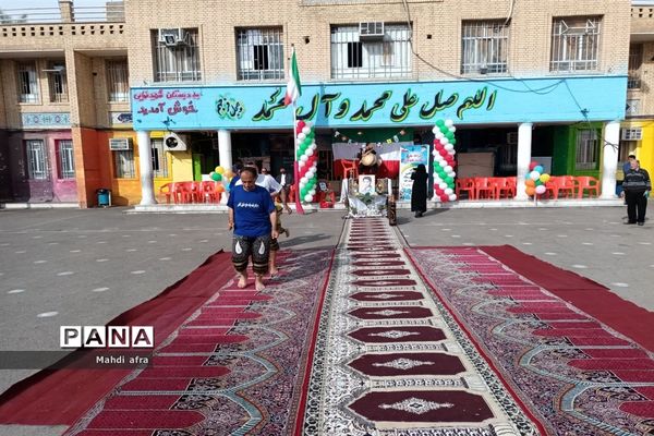 اجرای ورزش زورخانه ای(طرح شهید طوقانی) در دبستان شهید نهایی ۲ بهبهان