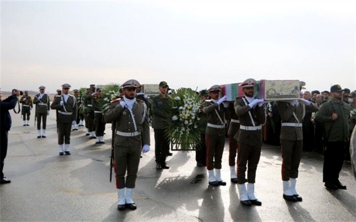 پیکر 4 شهیدگمنام مناطق عملیاتی جنوب وارد آذربایجان غربی شد