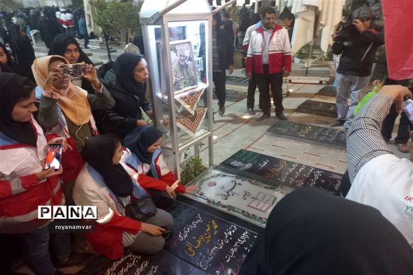 حضور اعضای جوانان فعال جمعیت هلال‌احمر استان خراسان شمالی  درکرمان