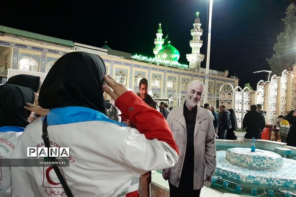 حضور اعضای جوانان فعال جمعیت هلال‌احمر استان خراسان شمالی  درکرمان