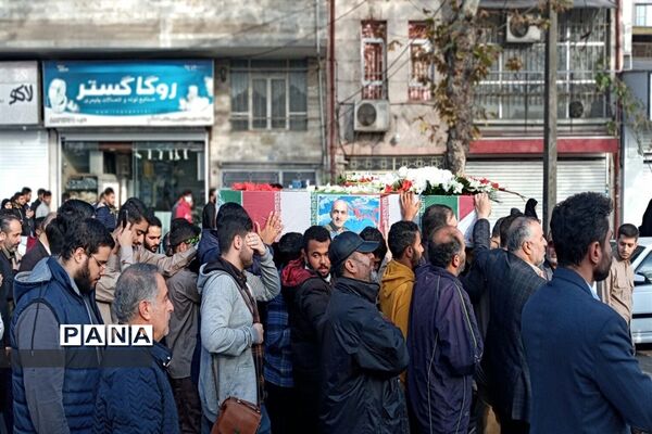 تشییع پیکر مطهر شهید مدافع حرم در گیلان
