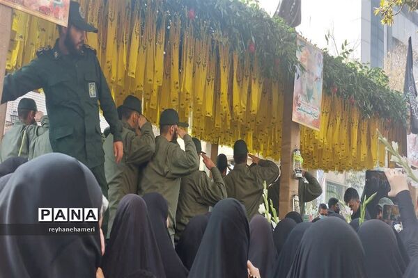مراسم تشیع پیکر شهید والامقام علی آقاعبدالهی