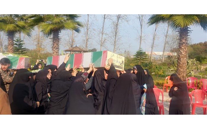 ورود شهدای گمنام به شهرستان محمودآباد