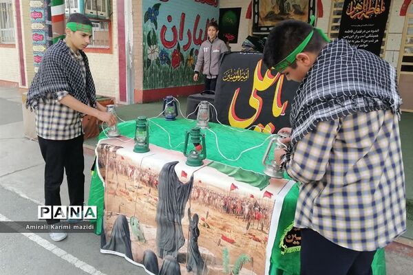 تشییع شهید گمنام در دبستان غنچه ها ولایت 2 ناحیه 3 شیراز