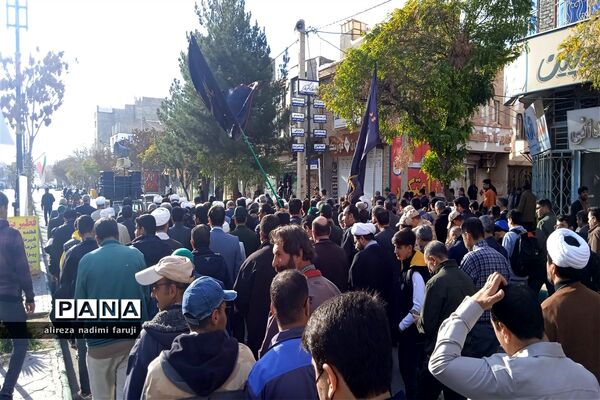 تشییع شهدای گمنام در فاروج