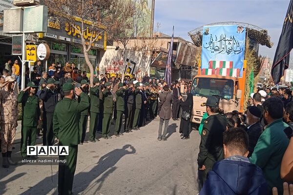 تشییع شهدای گمنام در فاروج