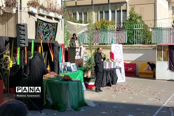 تشییع باشکوه شهید گمنام در آموزشگاه دکتر حسابی ناحیه 2 شیراز