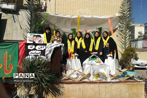 تشییع باشکوه شهید گمنام در آموزشگاه دکتر حسابی ناحیه 2 شیراز