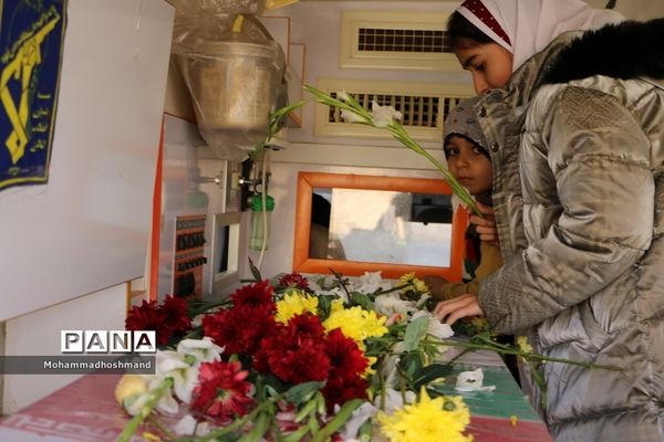 تشییع پیکر شهدای گمنام در مدارس آموزش و پرورش ناحیه 2قزوین