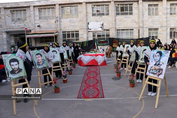 تشییع پیکر شهدای گمنام در مدارس آموزش و پرورش ناحیه 2قزوین