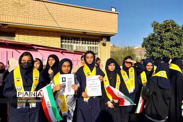 مراسم استقبال شهید گمنام در ناحیه یک شیراز