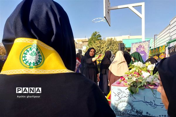 مراسم استقبال شهید گمنام در ناحیه یک شیراز