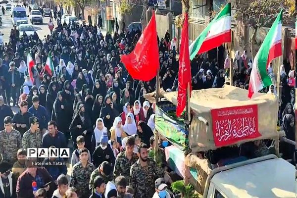 تشییع پیکر شهید گمنام  در شهرستان بام و صفی آباد