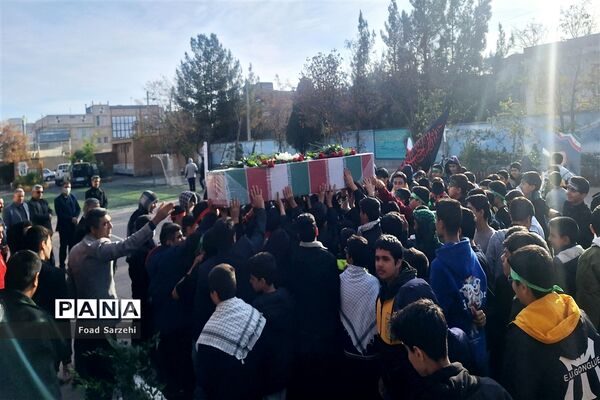 مراسم وداع با پیکرشهید گمنام در شهرستان  تربت جام