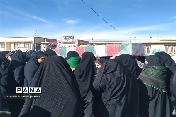 آیین استقبال از پیکر مطهر شهید گمنام دفاع مقدس در شهر صغاد