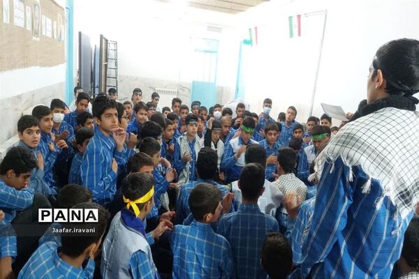 مراسم استقبال از شهید گمنام در شهرستان مروست
