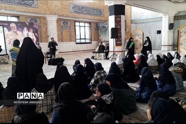 برپایی هیأت دانش‌آموزی به‌مناسبت شهادت حضرت فاطمه زهرا(س) در باقرشهر