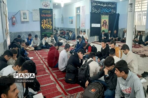 زیارت عاشورا به‌مناسبت سالروز شهادت حضرت زهرا (س) در اندیمشک