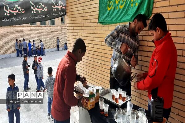 برپایی موکب به‌مناسبت شهادت حضرت فاطمه زهرا (س) در مهریز