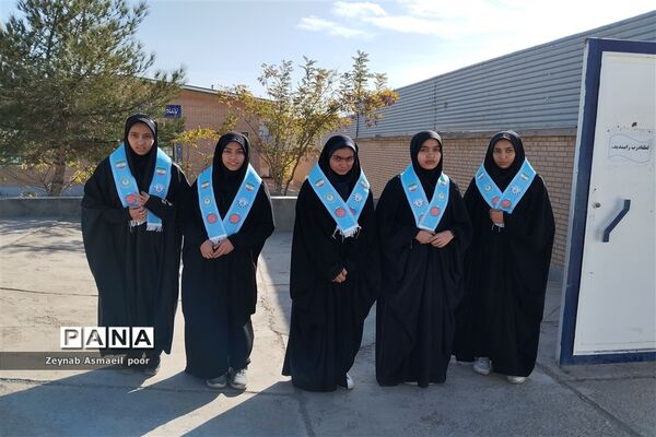تشییع شهید گمنام در دبیرستان حضرت مریم شهرستان کاشمر