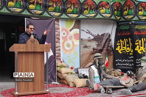 تشییع پیکر شهید گمنام در هنرستان فنی حرفه ای بدیع ناحیه یک مشهد