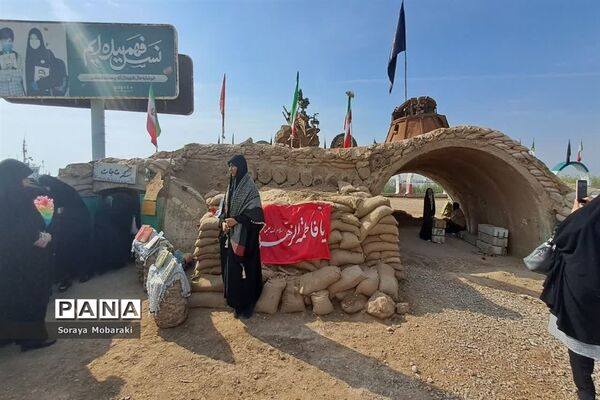 بازدید کاروان فرهنگیان راهیان نور شهرستان شیروان از مناطق جنگی جنوب