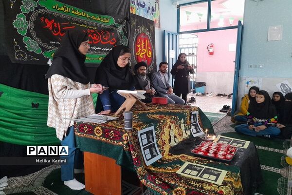 مراسم سوگواری دهه دوم فاطمیه در مدارس کوهمره نودان