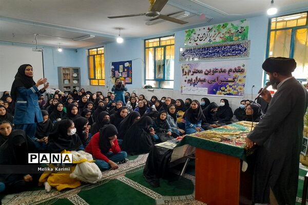 مراسم سوگواری دهه دوم فاطمیه در مدارس کوهمره نودان