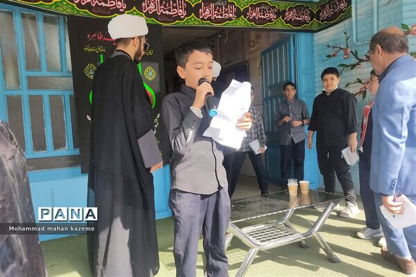 عزاداری شهادت حضرت فاطمه (س) در مدرسه امام هادی ناحیه ۱ شیراز