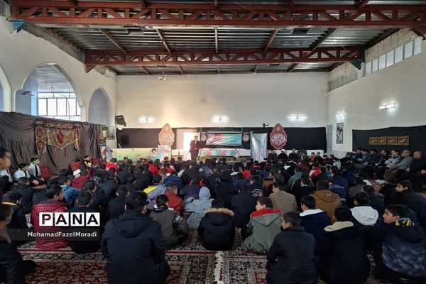 مراسم وداع با شهید گمنام و عزاداری ایام فاطمیه در خلیل‌آباد